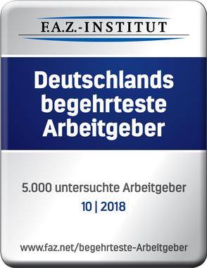 Auszeichnung Deutschlands begehrteste Arbeitgeber